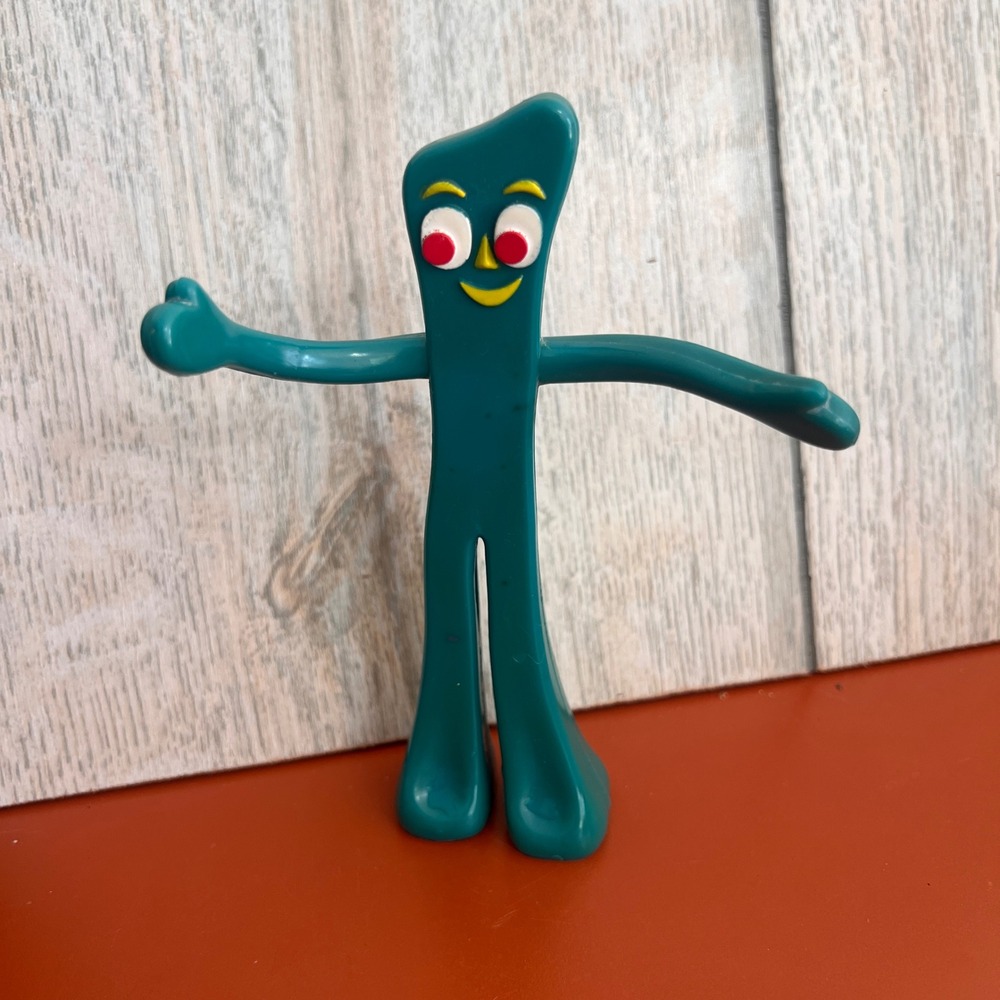 Vintage Gumby Bendable Action Figure Trendmasters Prema Toy Co Green 5.5 Inch